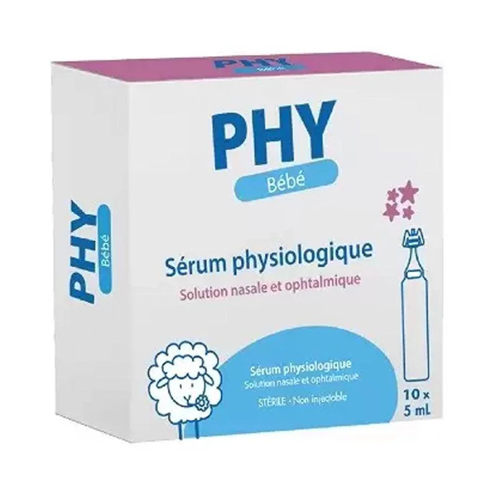 sérum physiologique PHY bebe 10*5ml