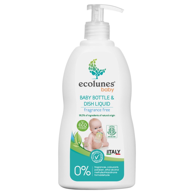 Ecolunes Liquide Lavage Biberon Écologique et Hypoallergénique 500ml